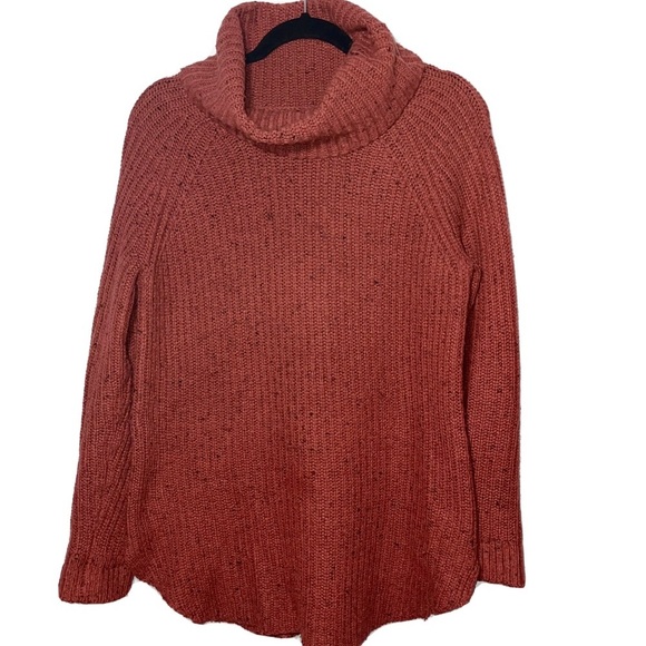 Sun & Shadow Orange Turtleneck Sweater Size S - Picture 1 of 9
